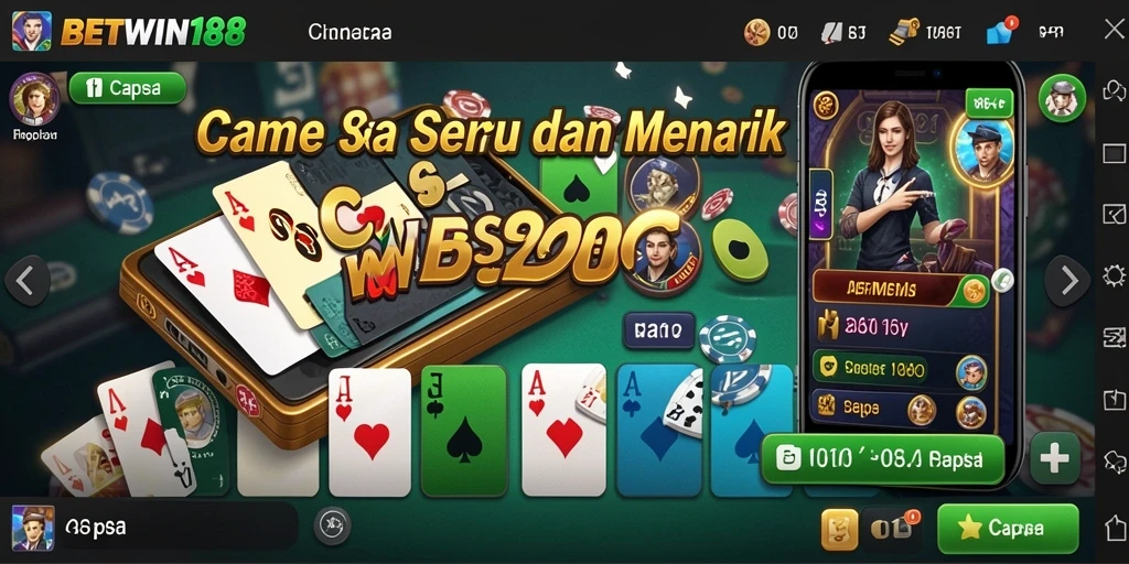 Antarmuka menarik dari game Capsa BETWIN188 yang penuh keseruan.