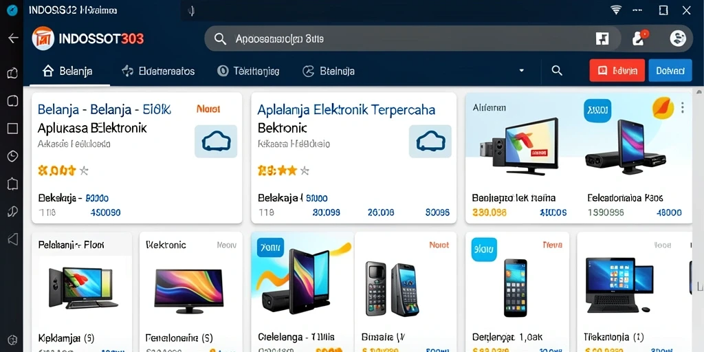 Antarmuka aplikasi INDOSLOT303 yang user-friendly dan menarik.