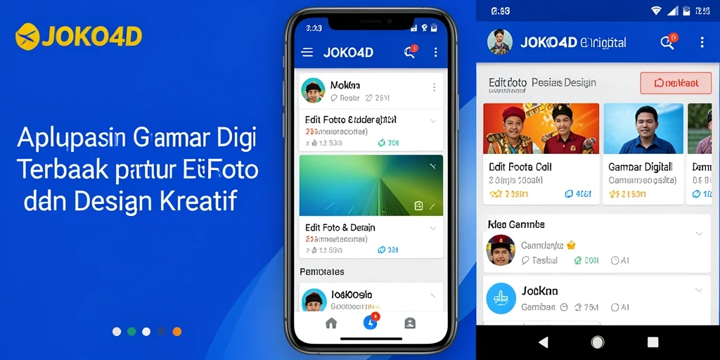 Tampilan antarmuka aplikasi JOKO4D yang modern dan ramah pengguna.