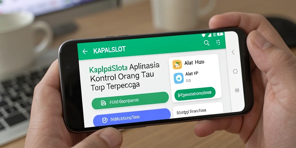 Tampilan antarmuka KAPALSLOT yang intuitif untuk kontrol orang tua.