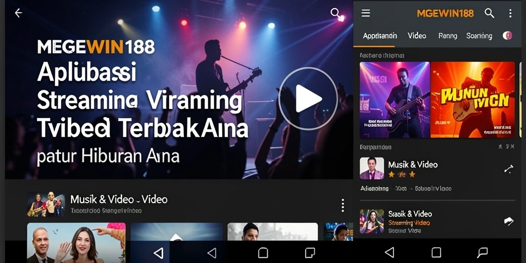 Antarmuka MEGEWIN188 yang menarik dan mudah digunakan untuk streaming video.