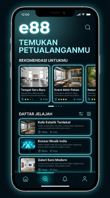 Tampilan katalog aplikasi e88